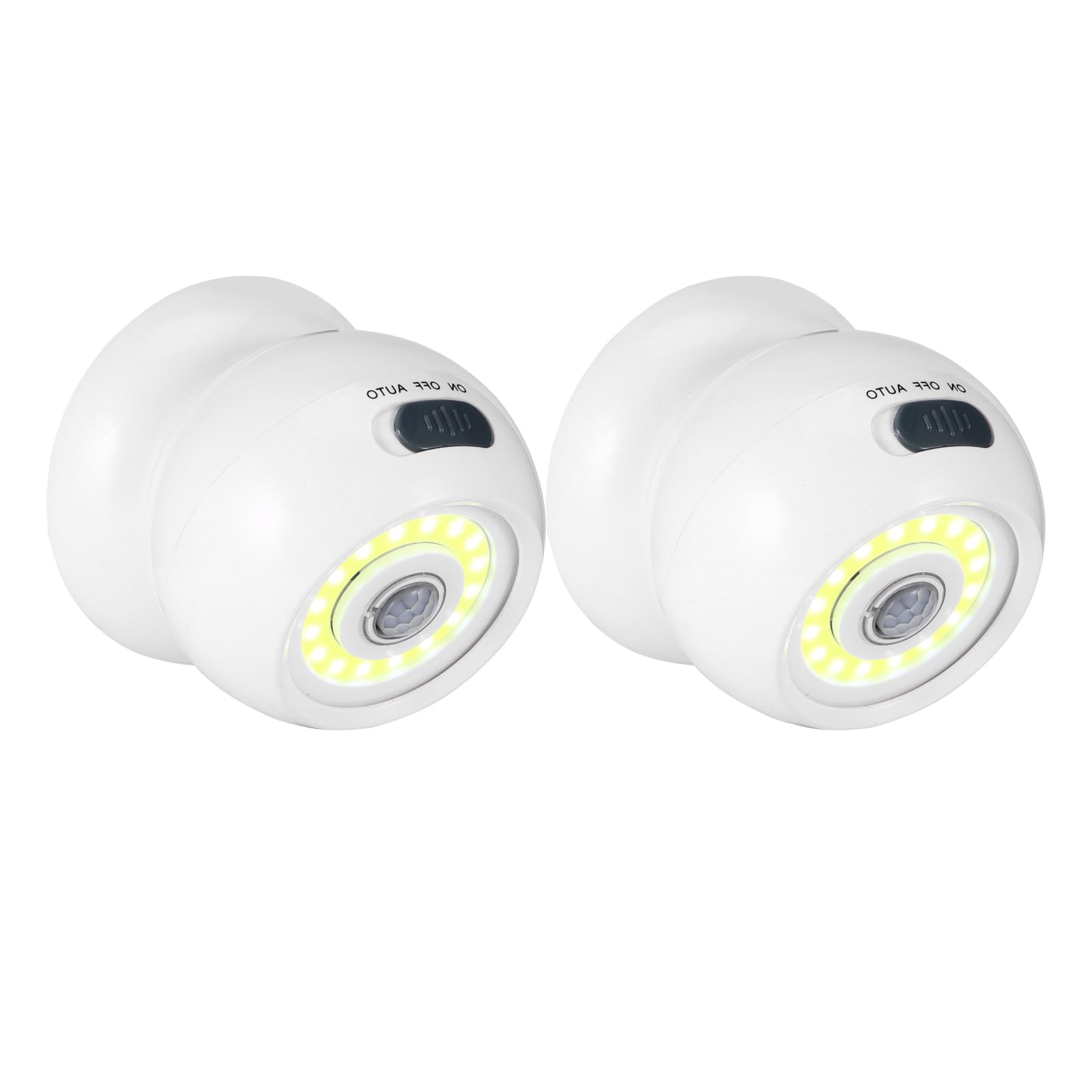 2PCS Bright Ball Light, 360°Motion Activated Night Light, Wireless Security
