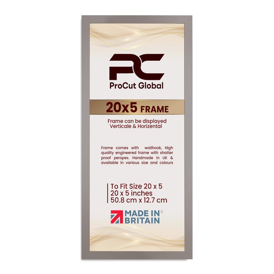Procut Global 20X5 Rose Gold Picture Frames - Modern Wooden Photo Frame with Shatterproof Perspex for Wall or Tabletop - Perfect for Posters, Certificates, Prints - Sizes & Colors Available — image 1