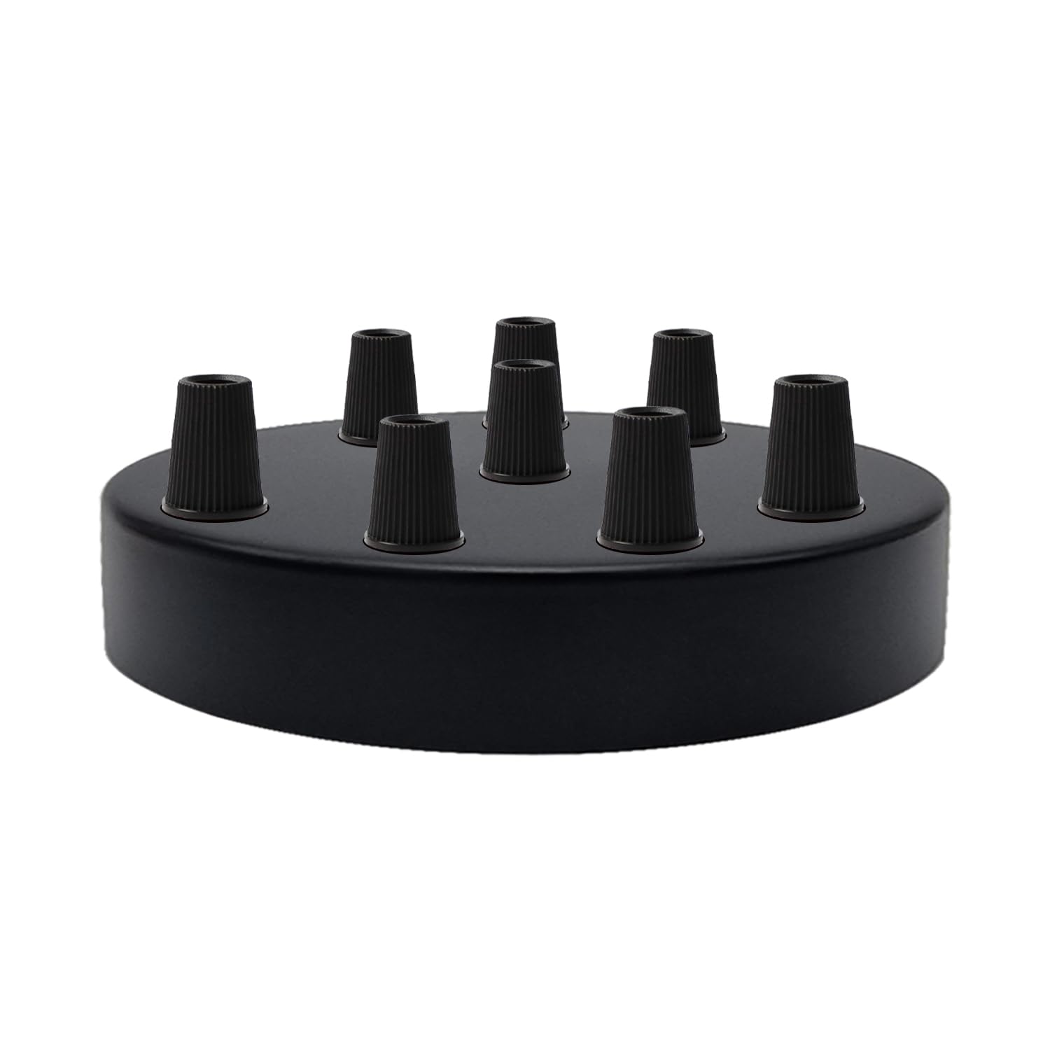LEDSone Industrial 8 Out Ceiling Rose Light Fitting Ceiling Canopy Light Kit 120mm for Pendant Light Ceiling Light Wall lamp Chandelier, Black 8 Hole with Ceiling Plate Bracket โ image 1