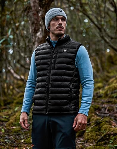 Image of Pioneer Camp Men's Heated Puffer Vest with Battery Pack & Chest Pocket - Lightweight Electric Heating Vests for Winter