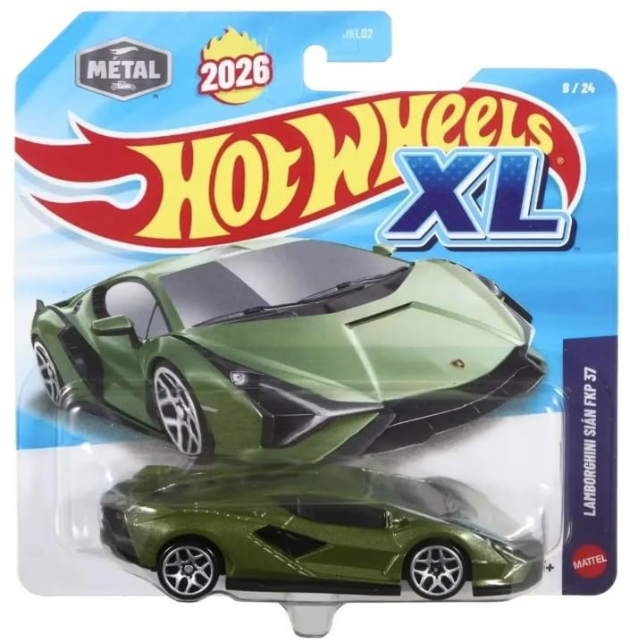 Hot Wheels XL Lamborghini Sian FKP 37 Verde 1:64 Escala miniatura 1