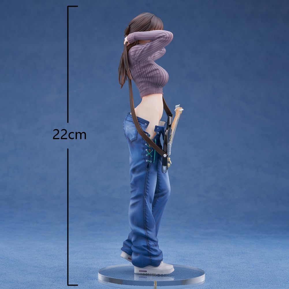 QAHEART Anime Illustration Guitar MeiMei's Girl Figure Original Painting Figure Desktop Ornaments