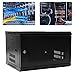 6U Black Wall Mount Server Cabinet Network Rack Vented Enclosure Locking Door, with A Maximum Load Capacity of 132.28 Pounds, 22.4 * 17.7 * 14.6 in
