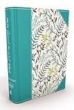 NKJV, Journal the Word Bible, Large Print, Cloth over Board, Blue Floral, Red Letter Edition: Reflect, Journal, or Create Art Next to Your Favorite Verses