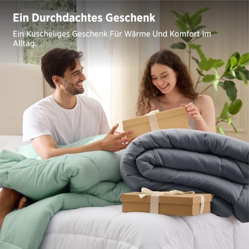 BEDSURE Bettdecke Ohne Bezug 240x220 - Bettdecke mit Integriertem Bezug – Ansicht 9