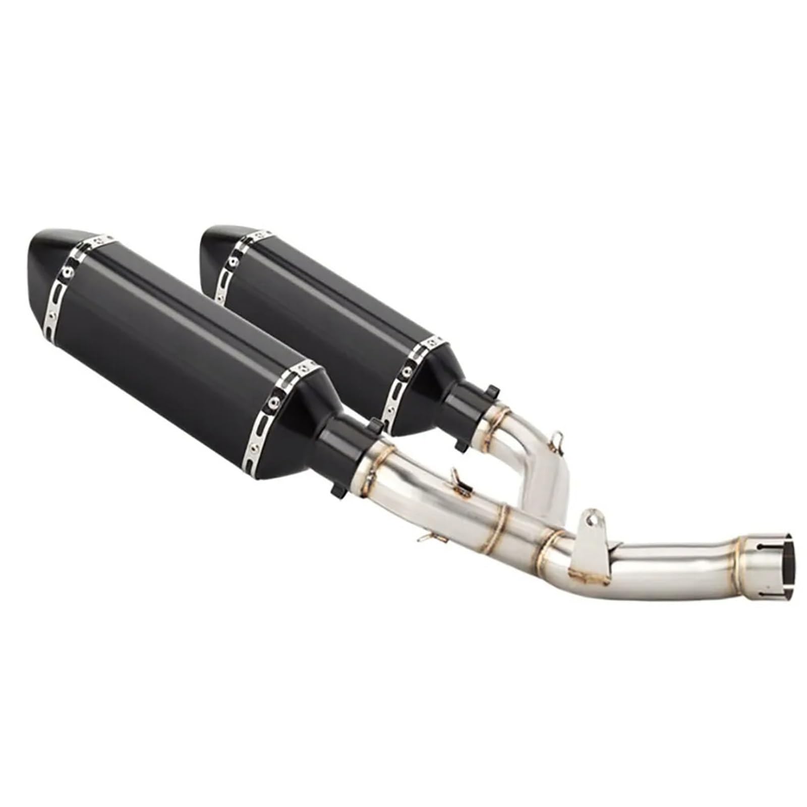 Scarico moto Silenziatore di scarico per moto in carbonio connettore tubo centrale completo Slip On per CRF450 R per RX 2015-2016 per CRF450(G)