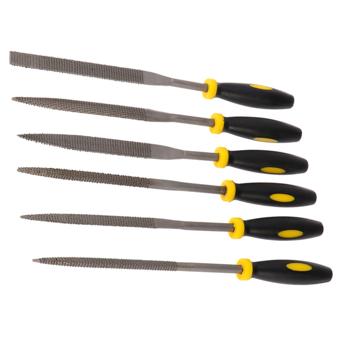 SEWOART Wood File Set 160x4mm Mini Rasp File Anti-slip Grip for Wood Leather Metals