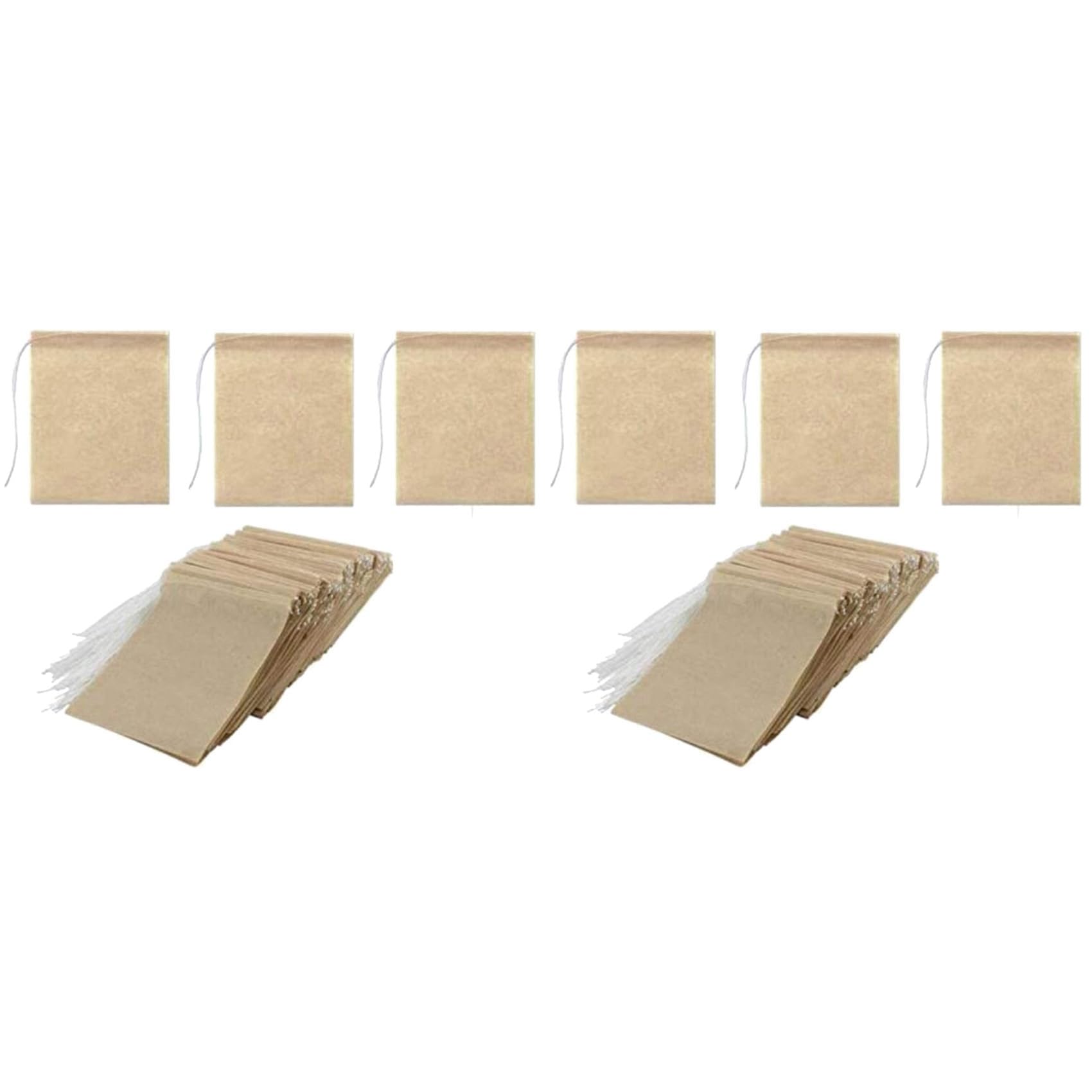 Sachets filtres à thé en papier jetables avec cordon, lot de 1200 pièces pour infusion en vrac