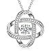 DANCING HEART ♥Galaxy of Love♥ Sterling Silver Plated Necklace for Women Birthday Wonderful Gifts With Beautiful Packaging - You Are My Whole Universe