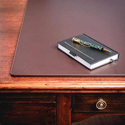 Dacasso Classic Leather Mat Desk Pad, 34 X 20, Chocolate Brown #TOP6