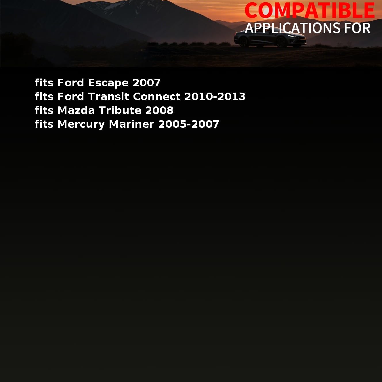 Engine Coolant Thermostat Water Outlet Assembly fits Ford Escape,Transit Connect 2007 2008-2013 fits Mazda Tribute 2008 Replacement 4L5Z8575A, 4L5Z8575B, 4L5G8575BC 1 Pcs