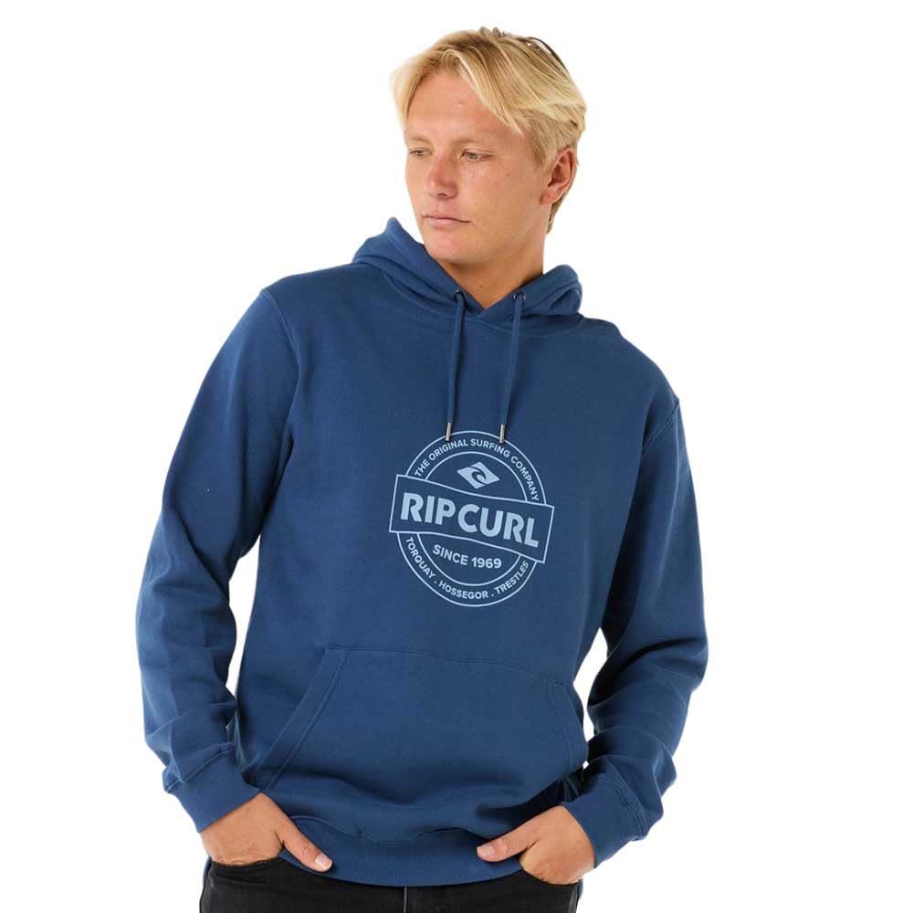 RIP CURL Mens Stapler Hood Hoodie - Washed Navy - S