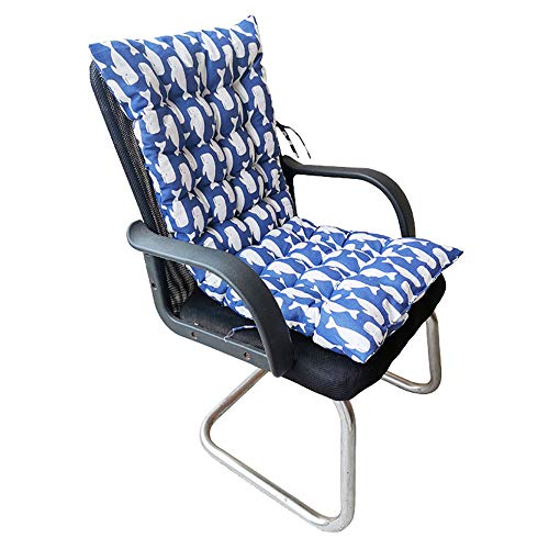 ZYHA Cojín para Silla de jardín con Respaldo Alto Patio Exterior Cojín para Tumbona Silla de Mimbre Acolchada Gruesa Asientos mecedores Cojín Respaldo 40x90cm Rojo