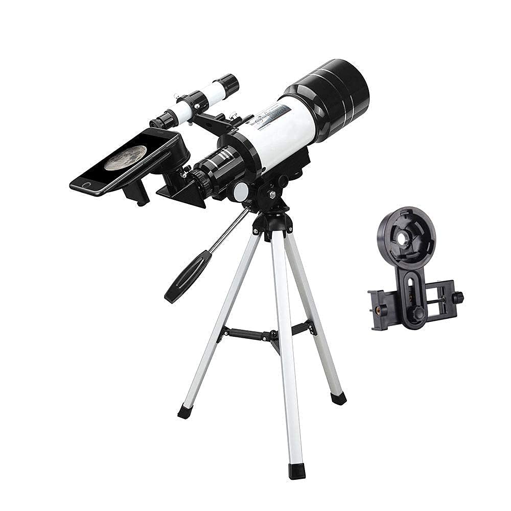 HAGNZHE Telescope, Astronomical Refractor Telescope with Smartphone Mount and an Tripod 15-140X Reflector Telescope Ideal Telescope for Beginners to Observe Moon Planet