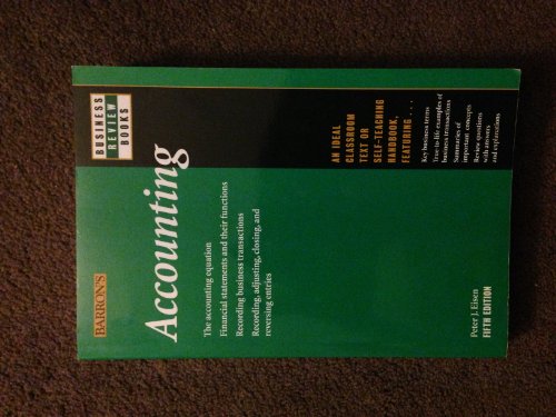 Accounting (Barron's Business Review Series)