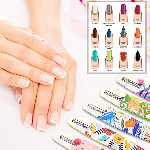 Nagelfeilen Set, DRMODE 10 Stück Emery Boards-Nagelfeilen mit Zehennagelheber, professionellem doppelseitigem… – Bild 2
