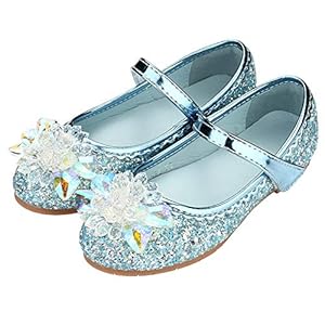 Aculldo Girls’ Dress Shoes, Formal Shoes, Sparkling, Cute, Princess Style, Children’s Shoes, Kids, Girls, Weddings, School Entrance Ceremonies, Graduations, Exams, Recitals, Shichi-Go-San