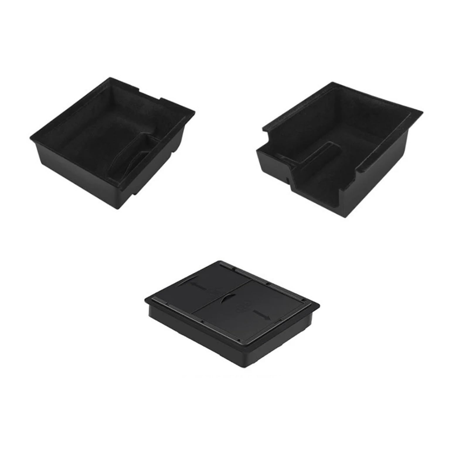 SHENHUO Car Armrest Box For Tesla For Model Y/3 Center Armrest Console Organizer Hidden Car Storage Box Accessory(3pcs F style)