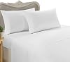 Luxurious White SolidPlain, Eastern King Size, 1000 Thread Count Ultra Soft Single-Ply 100% Egyptian Cotton, Extra Deep Pocket Four 4 Piece Bed Sheet Set with 2 Pillow Cases 1000TC