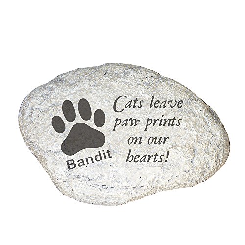GiftsForYouNow Cat Memorial Personalized Garden Stone