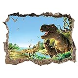 pegatinas pared dinosaurios 🦖Amplias aplicaciones: se puede usar en casi cualquier superficie lisa, incluidas puertas, paredes, ventanas, muebles, gabinetes de dormitorio, salas de estar y guarderías.
