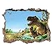 Adhesivo De Dinosaurio Para Niños,Adhesivos De Pared De Dinosaurio 3D Extraíble,3D Personalizado Pegatinas de Pared,Pegatinas De Pared De Dinosaurios,Adhesivos Decorativos para Pared (C)