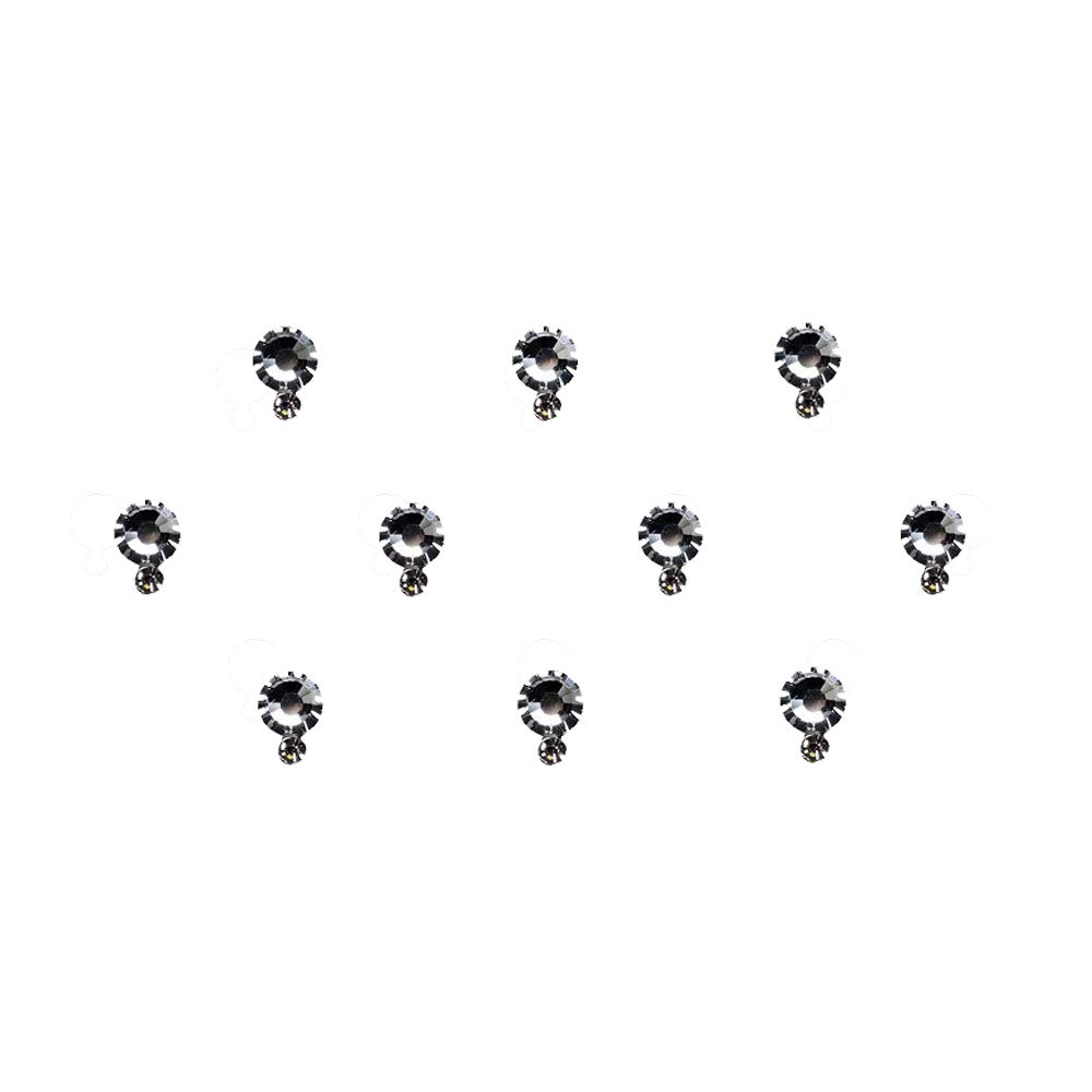 Comet Busters Silver Round Swarovski Crystal Bindi