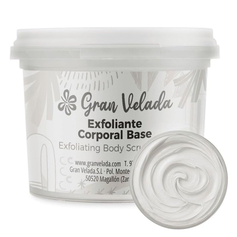 Gran Velada – Exfoliante Corporal Base 250 cc | Ingrediente Cosmético Natural con Arcilla Blanca y Piedra Pómez | Base Cremosa DIY para Renovar la Piel