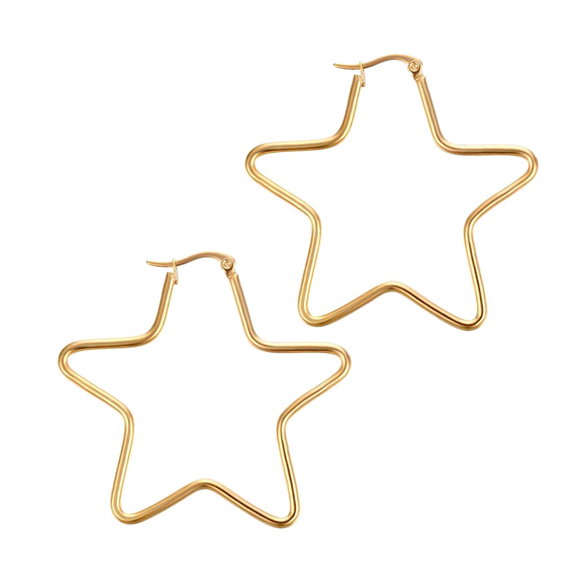 See full amazon price history chart for Zivom® Star Wire Hoop Gold Stainless Steel 18K Gold Earring Women Girls Zivom® Star Wire Hoop Gold Stainless Steel 18K Gold Earring Women Girls (B085W251LC) Amazon Price History, Amazon Price Tracker
