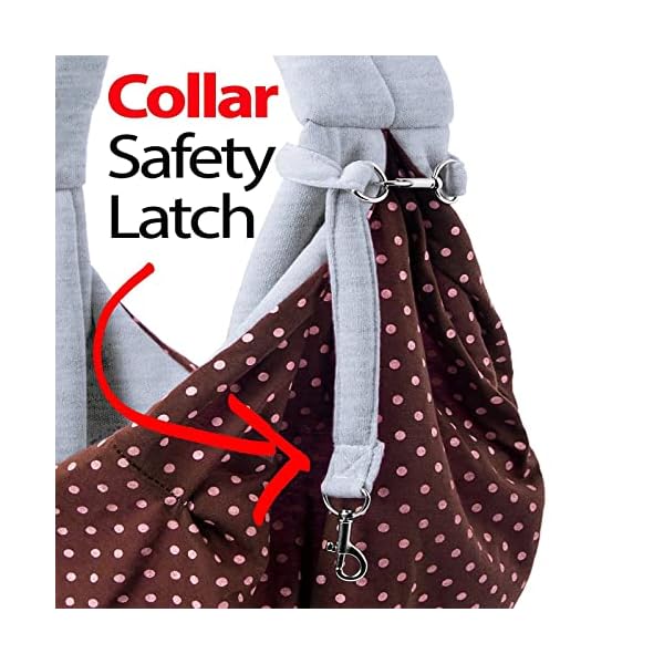 CRMADA-Hands-Free-Reversible-Small-Dog-Cat-Sling-Carrier-Bag-Travel-Tote-Soft-Comfortable-Puppy-Kitty-Rabbit-Double-Sided-Pouch-Shoulder-Carry-Tote-Handbag-Grey Hands-Free Reversible Small Dog Sling