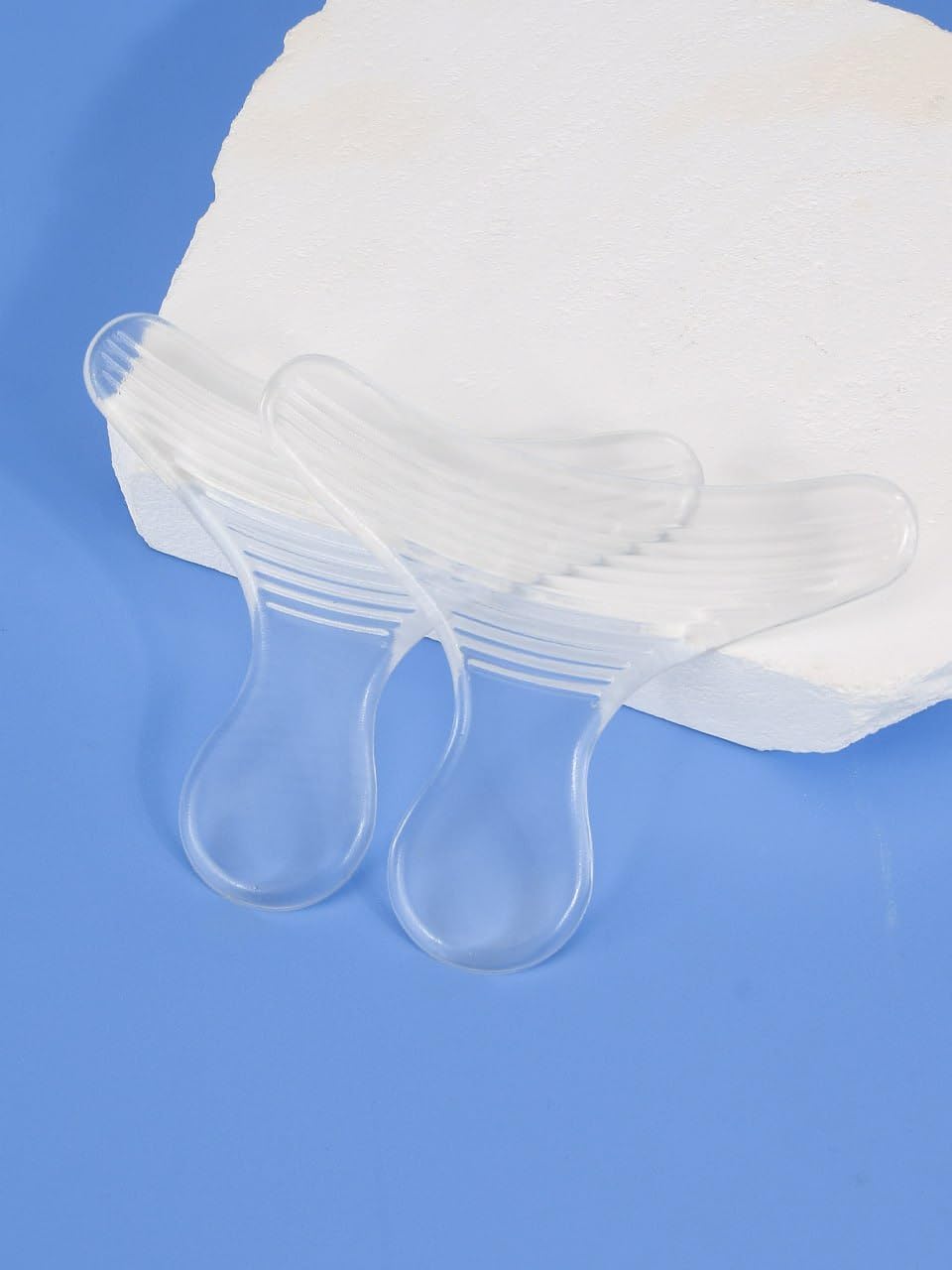 FifthNest Transparent Heel Grip Pads for Women | Silicone Non Slip Heel Stickers for Loose Shoes | Self Adhesive Invisible Heel Cushion Pads for Comfort and Daily Wear | 1 Pair 3