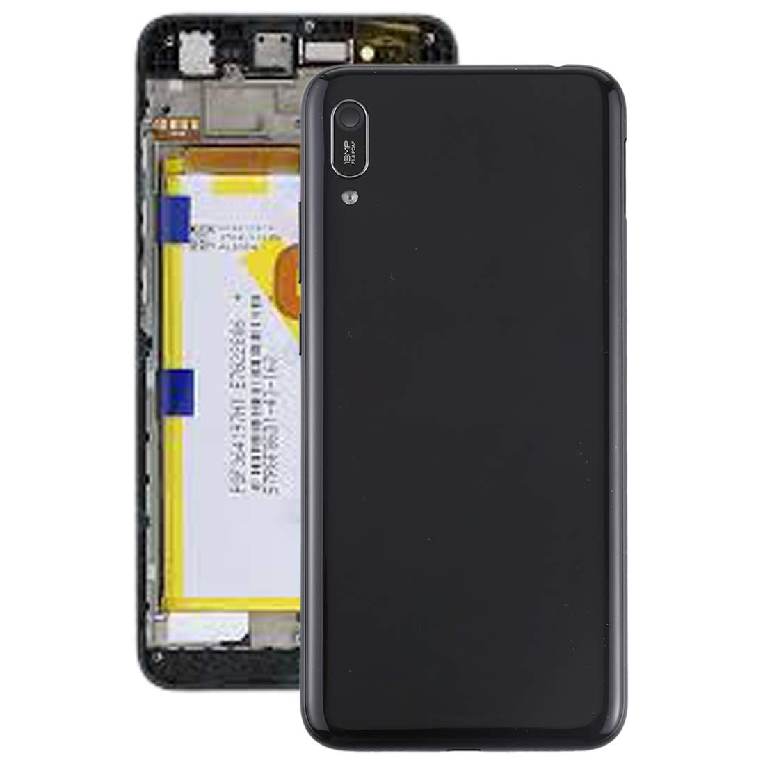 Batterie de Couverture pour Huawei Enjoy 9e cache arrière noir avec objectif - 8
