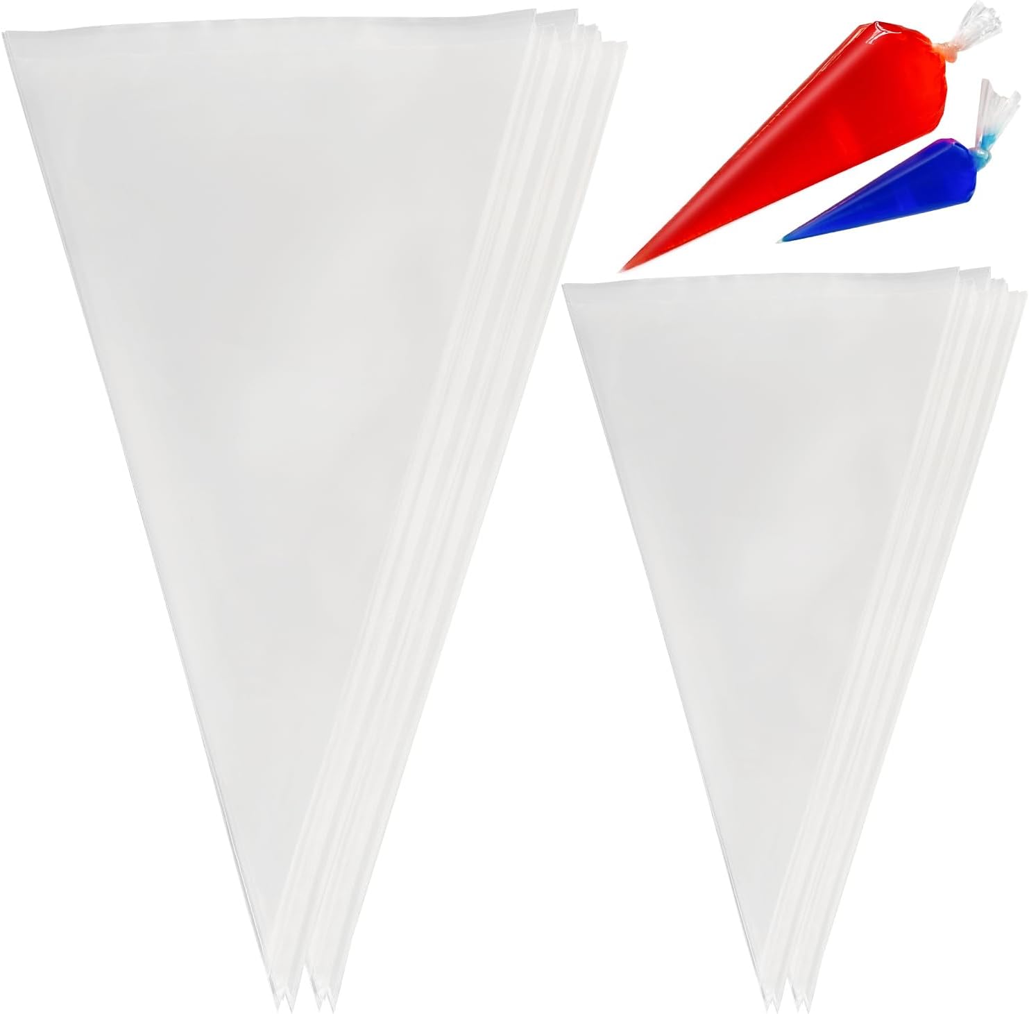 Disposable Piping Bags, 100pcs 18in Piping Bags and 100pcs