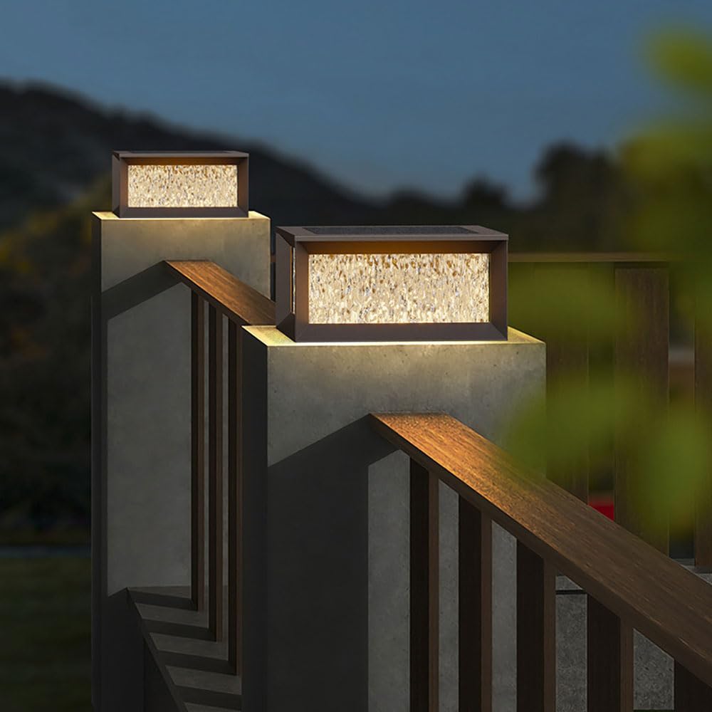 Farolas Exteriores, Tapas para farolas Exteriores de 11,42 Pulgadas, iluminación LED para farolas Exteriores y Luces de terraza.