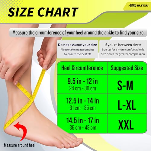 Compression Socks for Plantar Fasciitis, Achilles Tendonitis, Arthritis Relief, Ankle Brace Compression Sleeve with Foot Arch Support, Ankle Wrap for Women, Men, Swelling & Heel Pain Blue S-M
