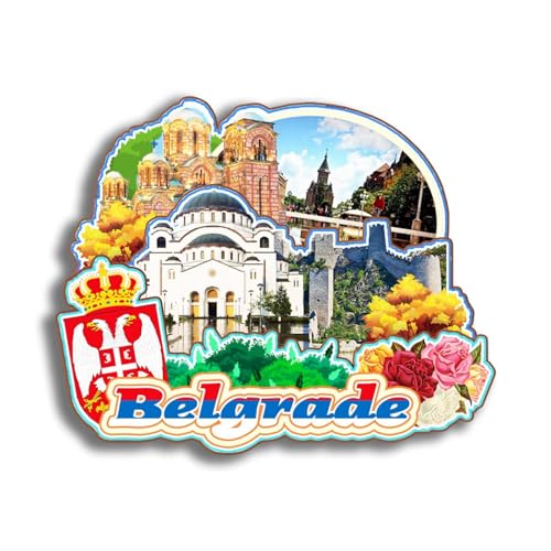 Imán decorativo de madera rectangular para refrigerador miniatura 1