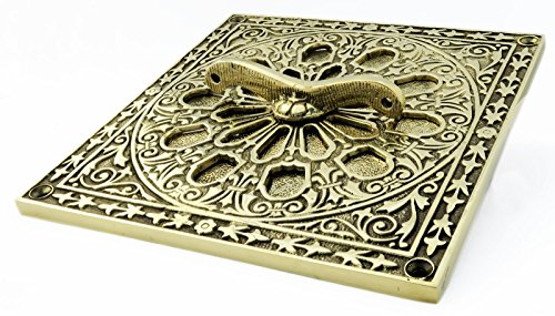 Solid Brass Air Vent Cover with Adjustable ‘Hit and Miss’ Adjustable Grille