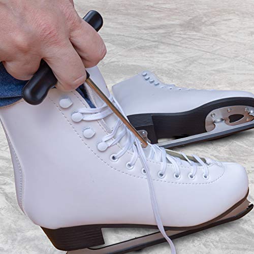 Ice Skate Lace Tightener Tool for Ice-Skates, Figure-Skates, Boots, Shoes, Rollerblades | Boot Lace Hooks, Skate Key Tool, Great for Hockey lace tightener | Ice Skate lace Tightening Tool - Thumbnail 3