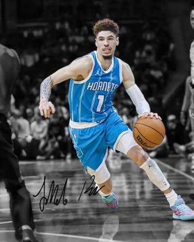 Ikonic Fotohaus LaMelo Ball Signed Photo Autograph Print Wall Art Home Decor