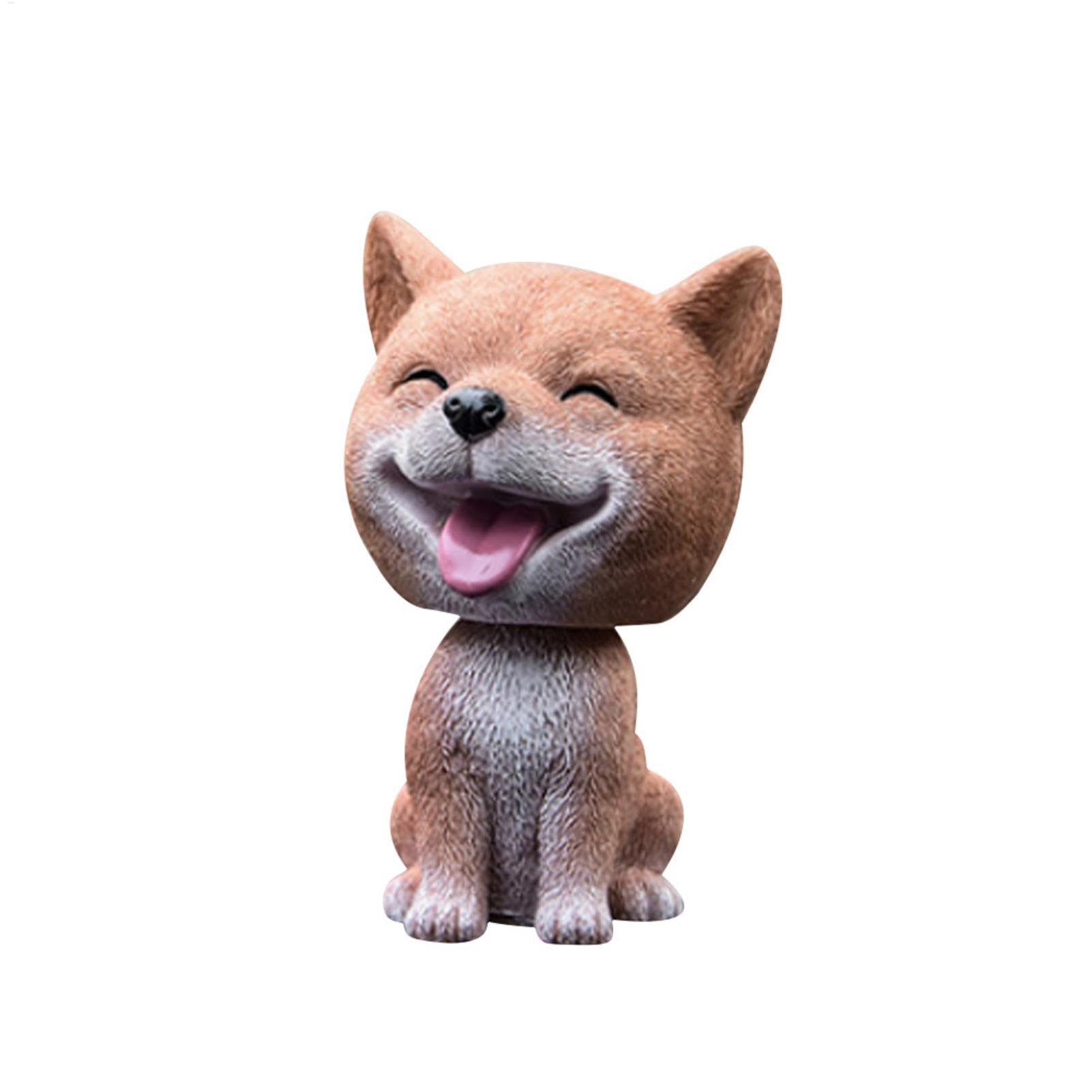 NevPuose Dashboard Bobble Cute Resin Dog