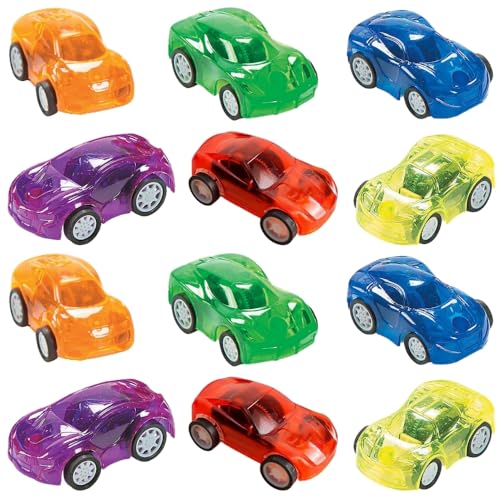 Set 12 Autos Transparentes Pullback para Niños miniatura 1