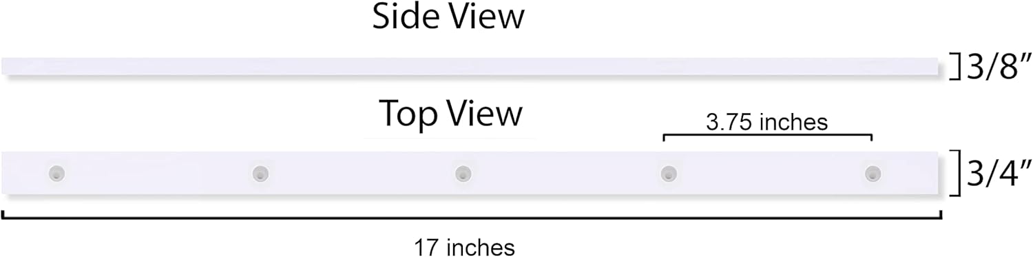 Hatsbi UHMW Crosscut Sled For Table Saw Sled Miter Bars 3/4" X 3/8" X 17" -Predrilled holes and 20 screws included For Jigs Fixtures or Miter Slots (size 3/4"x3/8") 2 UHMW Bars - - 