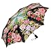 Produktbild VON LILIENFELD Regenschirm Taschenschirm Rosen Garten Stabil Leicht Auf-Zu Automatik Windfest Damen