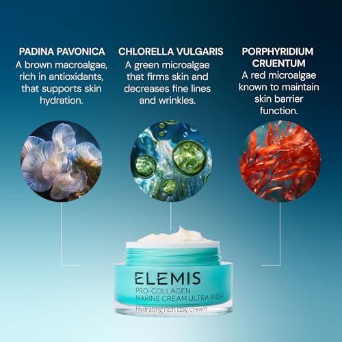 ELEMIS Pro-Collagen Marine Cream Ultra Rich Jar, for Sensitive Skin Types Contains Collagen, Nourishes, Firms, Smoothes 30 ml - Image 2