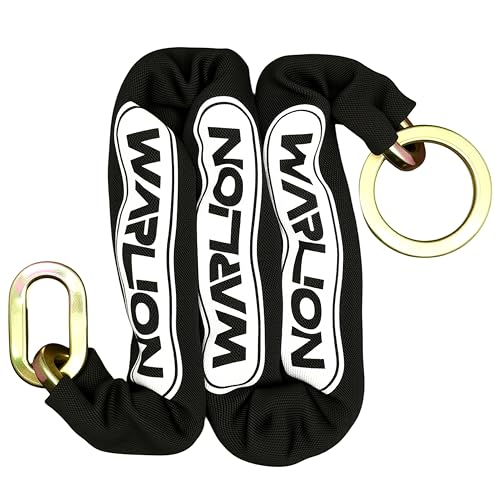 WARLION Heavy Duty Security Chain, 3ft x 3/8in Thick, 3.8lbs, Anti-Theft & Cut-Proof Motorcycle...