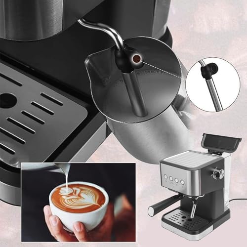 Cafetera semi automática con tanque 1.5 L y vaporizador miniatura 4
