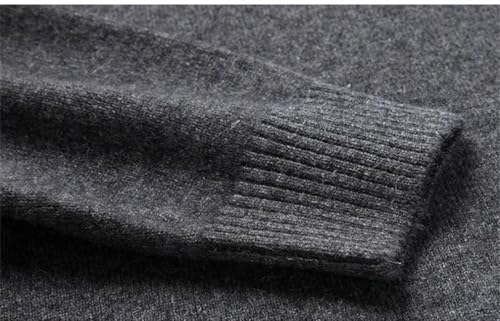Men's Half - Zip Sweater Casual Stand Neck Knitted Pullover Cashmere Jumper4