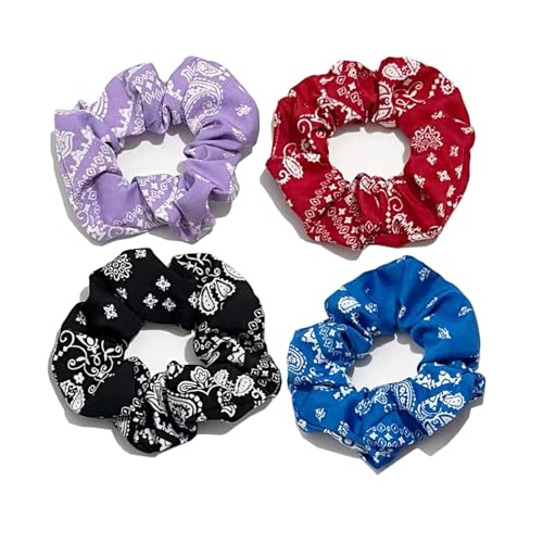 3 Pcs Scrunchies - Chiffon Rounds Elastic Hair Bands- Scrunchy Hair Ties - Girls Hair Accessories - Gifts for Women