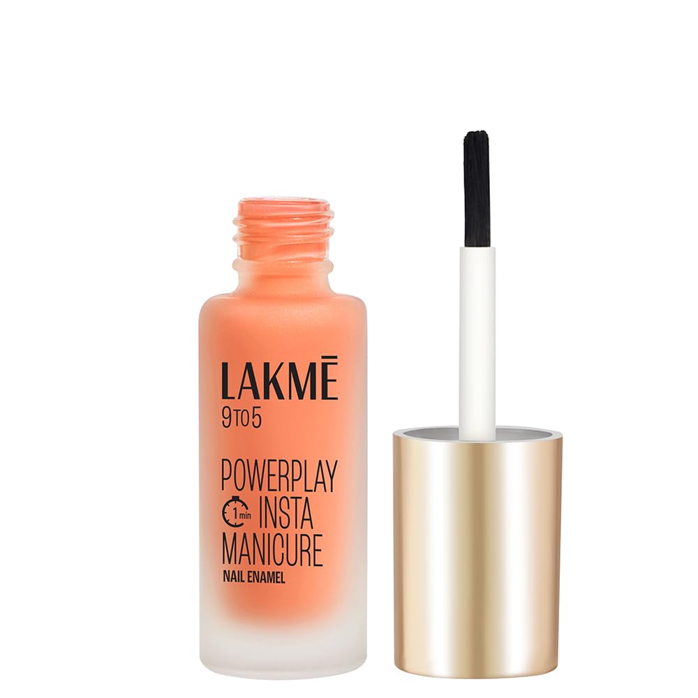 Buy Lakme 9to5 Powerplay Insta-Manicure Nail Enamel Citrus Sunset