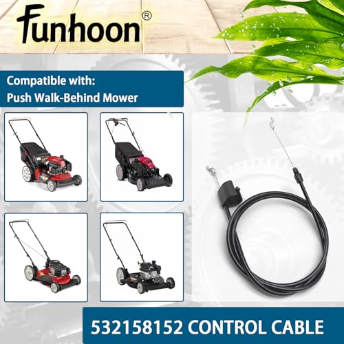 Funhoon Control Cable - Compatible with Lawn Mowers